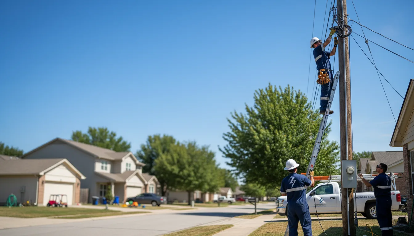 Residential electrician providing installation services in La Fayette, GA